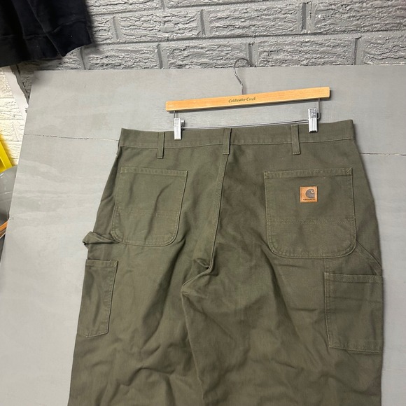 Carhartt Other - Carhartt Work Pants Khaki Green Dungaree Fit Men Size 40x30 Cotton Utility